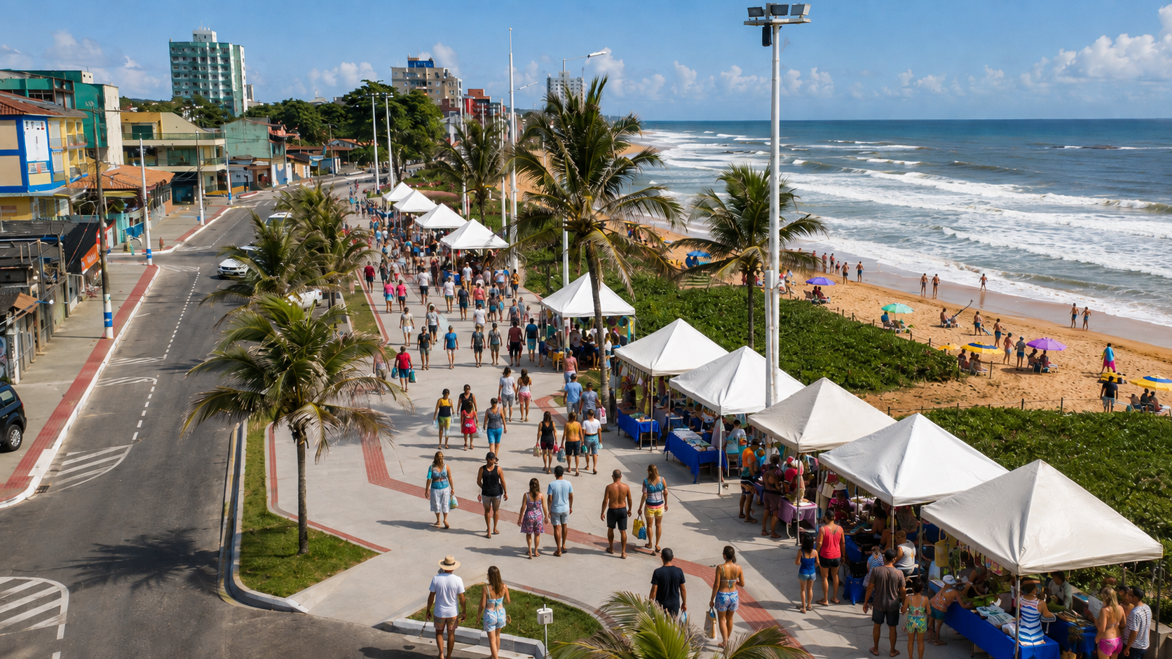 Rua de Lazer Praia de Jacaraípe acontece neste domingo com esporte, cultura e ação solidária
