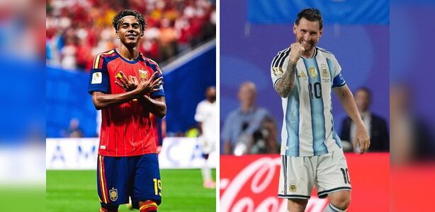 Lamine Yamal e Lionel Messi, destaques de Espanha e Argentina na final da Copa do Mundo