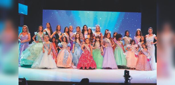 Participantes da 26ª edição do Miss Espírito Santo Mini, realizada no ano passado, em Vitória
