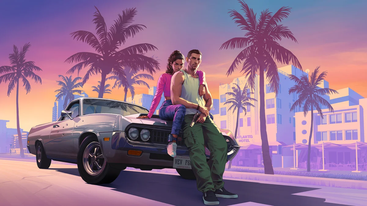 Imagem de divulgação do jogo GTA 6 produzida pela Rockstar Games