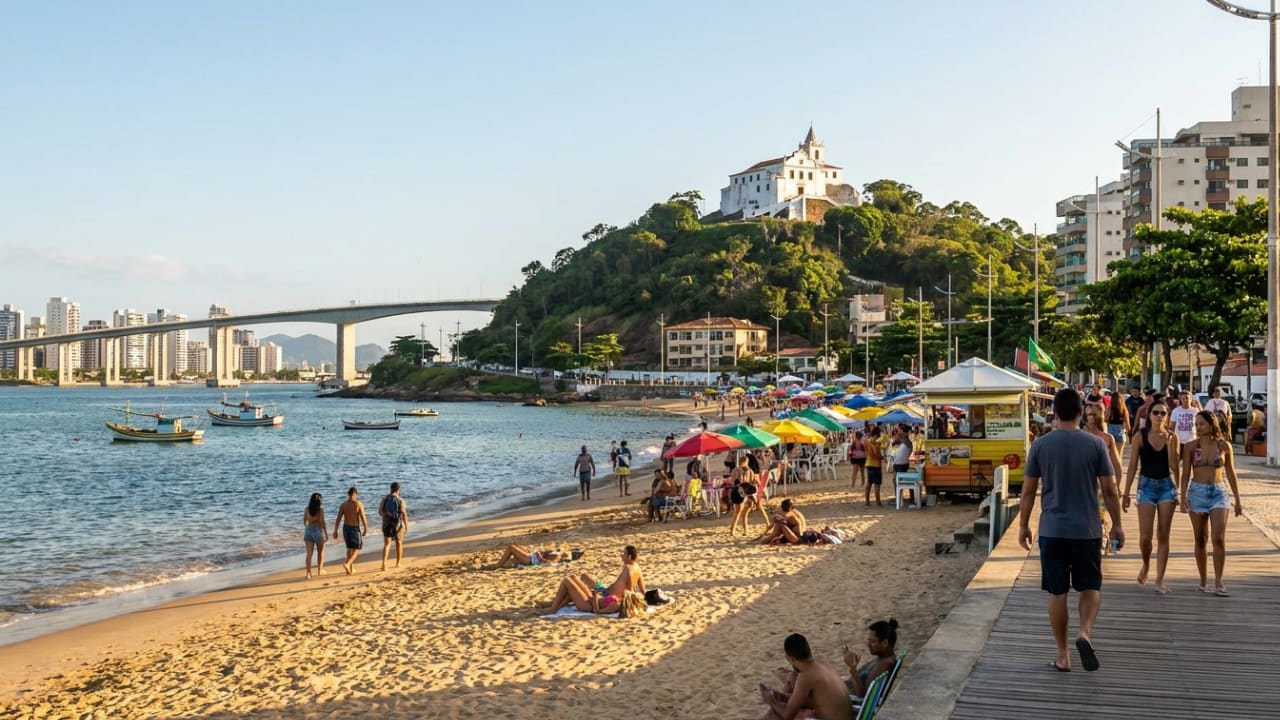 Vila Velha, fundada em 1535, guarda convento sobre penhasco de 154 m