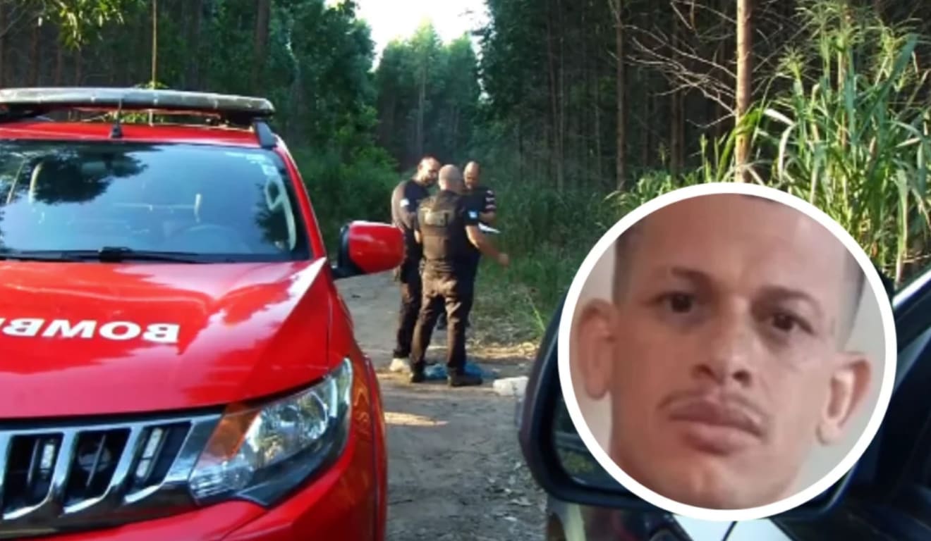 Imagem da Polícia Civil durante investigações sobre vigilantes armados.