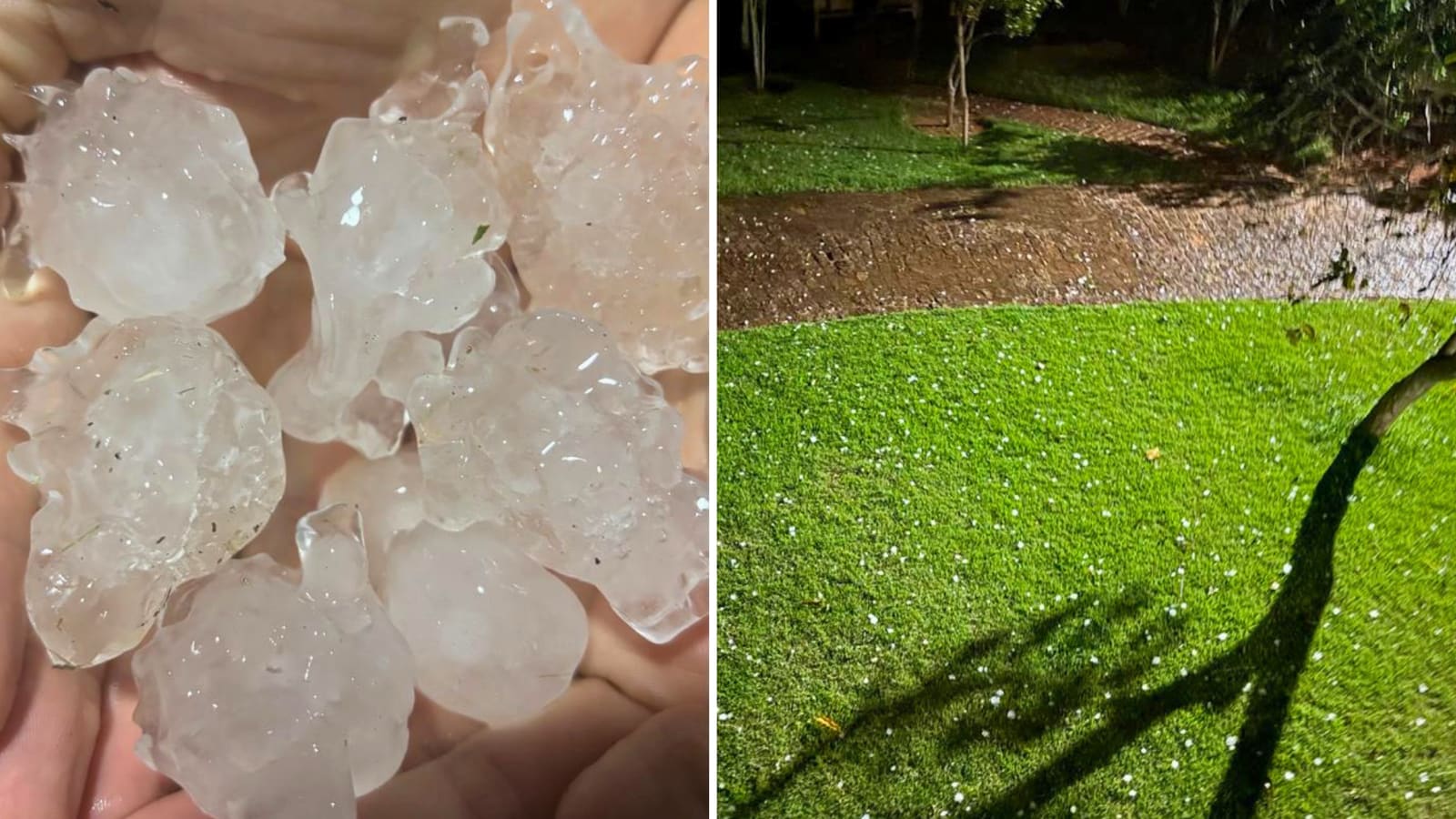 Granizo cai em Colatina e Aracruz sem registro de estragos