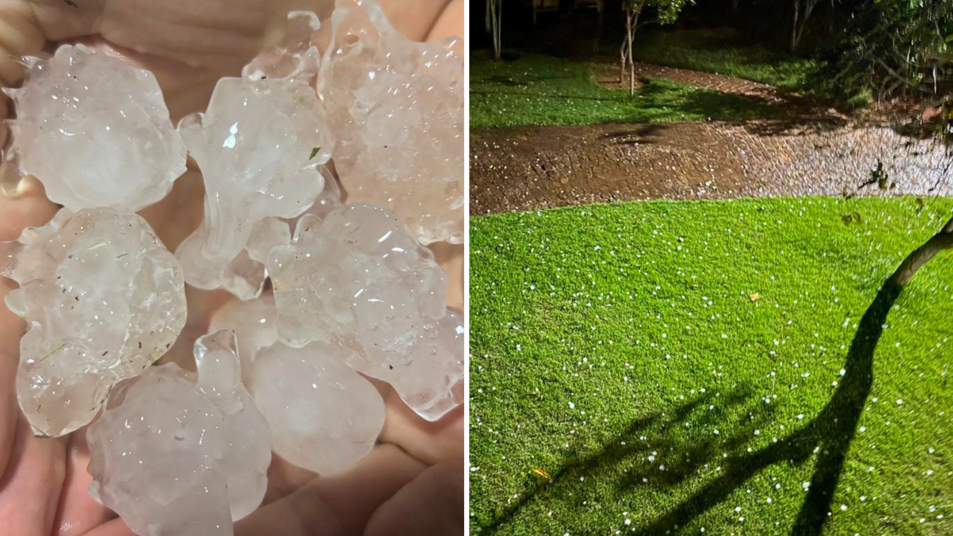 Granizo cai em Colatina e Aracruz sem registro de estragos