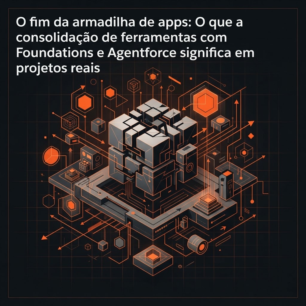O fim da armadilha de apps: O que a consolidação de ferramentas com Foundations e Agentforce significa em projetos reais